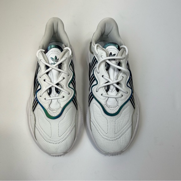 Adidas Originals Ozweego Cloud White Holographic Sneakers Unisex Men’s Size 7 - Picture 3 of 16